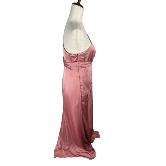 DESSY‎ COLLECTION ONE-SHOULDER TRUMPET GOWN IN DESERT ROSE NWOT WOMEN'S 16R - Picture 12 of 16